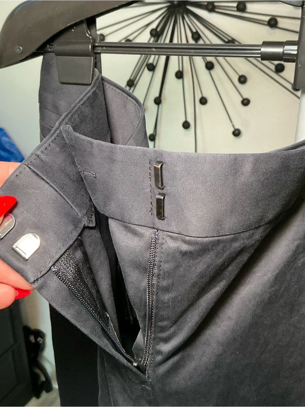 Lafayette 148 New York Black Cropped Dress Pants Size 10